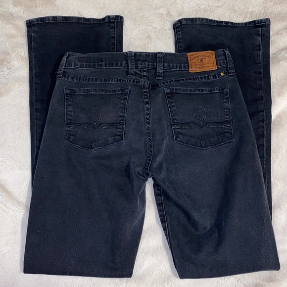 Lucky Brand Sofia Boot Black Jeans Size 6 - Picture 2 of 7